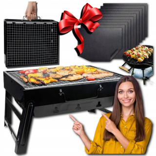 PRENOSNÝ SKLADACÍ GRIL TURISTICKÉHO BBQ